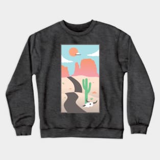 Desert Scene Crewneck Sweatshirt